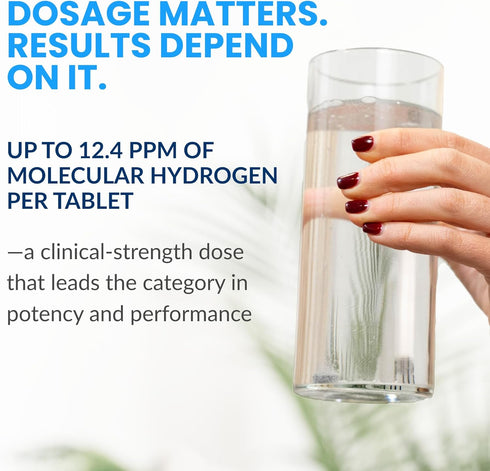 DRINK HRW Rejuvenation Molecular Hydrogen Water Tablets: 12 ppm H2 - Hydrogen & Magnesium Supplement, Supports Energy Production, Recovery, Cognit...