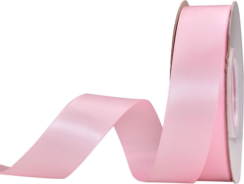 YAMA Double Face Satin Ribbon - 1 Inch 25 Yards for Gift Package Wrapping,Floral Design,Hair Bow Clip Making,Crafting,Sewing,Wedding Decor, Pink...