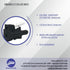 2126 3/8 Fuel Line Connector for OMC Johnson Evinrude Outboards Engine Fuel Hose Fitting Compatible with Ethanol Blended Fuels 18-8092...
