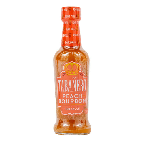 Peach Bourbon Habanero Hot Sauce by Tabañero, Gourmet Hot Sauce, All Natural, Gluten Free, Low Sodium, Vegan, Kosher, Made in the USA, 5 oz. Hot S...