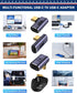 90 Degree Right Angle USB C Adapter 40Gbps Data Transfer USB 4.0/Thunderbolt 4 Type C Male to Female Connector Extender for Mobile Phone, Switch, ...