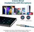 3.5mm Earbuds Wired Headphones for Samsung A25 A15 A14 A03S A23 Galaxy Note 5 8 9 S10E S10+ S8+ S9 Deep Bass 3.5mm Headset for iPhone iPad Google ...