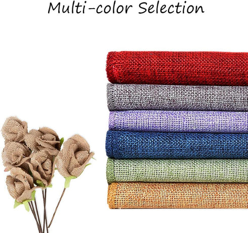 B-COOL Burlap Table Runner Gray Wedding Table Runners Roll Jute Fabric for Boho Crafts Holiday Farmhouse Dining Room Decor 2 Packs 13x108 Inch...
