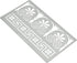 Aleks Melnyk No.334 Metal Stencil, Ancient Greek Fret and Roman Ornament, Meander, Palmette Motif, Border, Patterns, Small Stencil, 1 PC, Template...