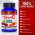 100% PLANT-BASED VITAMIN C 60 Capsules 125mg - Adults Immune System Antioxidant Support Dietary Supplement - Whole Food Vegan Supplements from Org...