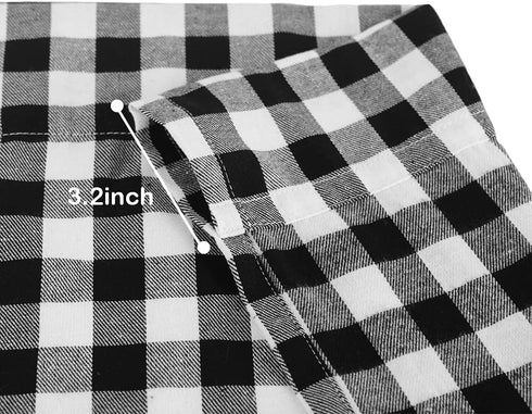 Buffalo Check Curtains Buffalo Plaid Curtains Blackout Curtains Farmhouse Country Curtains for Living Room, 36x36inch, 2 Pack (Black White)...