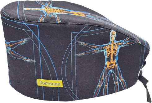 X-Ray Black Working Cap - Comfortable and Breathable for Men and Women Long Aesthetic Head Cover...