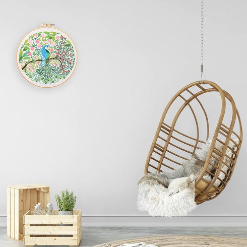 MUFEKUM Embroidery Kit for Beginners, Embroidery Starter Kit with Pattern and Instructions, Embroidery Hoop, Cloth, Threads, Scissors, Needles, Cr...