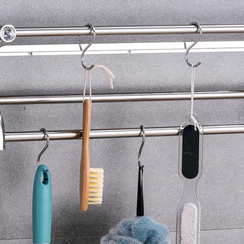 40 Pack S Hooks - Stainless Steel Heavy Duty S Hooks for Hanging pots, Pans, Plants, Coffee Mugs, Towels in Kitchen and Bathroom, Coat, Bag, Work ...