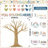 Boho Classroom Tree Bulletin Board Decorations Heart Cutouts Border Welcome Classroom You Belong Here Bulletin Board Decor Supplies for Chalkboard...