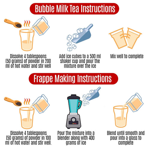 Fusion Select Mango Bubble Tea Mix - Boba Tea Flavored 3-in-1 Drink Powder with Cream & Sugar - Instant Pre-Mixed Beverage for Hot or Cold Blends ...