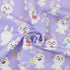Pack of 8 Easter Fat Squares Polyester Fabric Sheets Bundles, 20" x 20", Assorted 8 Patterns Bunny Chicken Printed Patchwork Fabric Squares Materi...