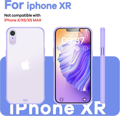 ORIbox for iPhone XR Case Purple,Translucent Matte case with Soft Edges, Lightweight,iPhone XR Phone Purple Case for Women Men Girls Boys Kids...