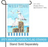 Texupday Welcome Sailor Seagull Decoration Summer Seaside Garden Flag Holiday Party Beach Coastal Outdoor Yard Flag 12" x 18"...