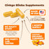 Turmeric Curcumin & Ginkgo Biloba Supplements with Bioperine Black Pepper - Vegan Joint Support Supplement with Organic Tumeric - Aids Brain Clari...