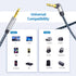 3.5mm Audio Cable Male to Male 20FT/6M Stereo Aux Cord 90 Degree Right Angle Aux Cable Nylon Braided Aux Cable Compatible with Beats iPhone iPod i...