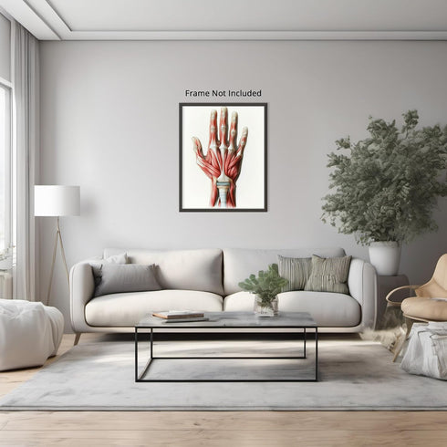 Posterizer 1 pcs-artistic illustration of the human hand 2-Teachers & Classrooms-Abstract & Modern Art-School and classroom art- unframed wall art...