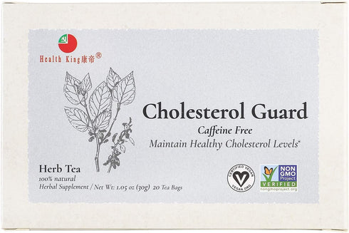 Health King Cholesterol Guard Herb Tea, Teabags, 20 Count Box...