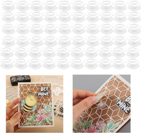 BAOFALI 180Pcs/Set Mini Action Wobbles,Self-Adhesive Springs,Small Wobblers Movers for for Card Making DIY Scrapbooking Arts Projects Handmade Cra...