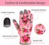 Leather Gardening Gloves for Women, Flexible Breathable Garden Gloves, Thorn Proof Working Gloves for Weeding, Digging and Pruning, Large, Pink...