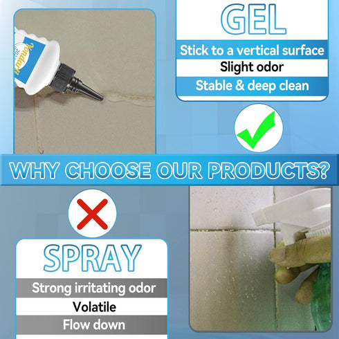 Home Remover Gel, Household Grout Cleaner for Washing Machine, Refrigerator Strips, Tiles Grout Bathroom Home Kitchen Sinks Cleaning...