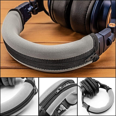 Replacement Headband Cover Compatible ATH M50X M50 M40X M40 M30X M20X Headphones (Silver)...
