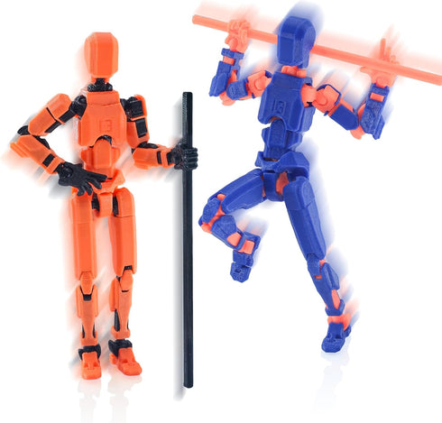 T13 Action Figure Already Assembled, Titan 13 Action Figure, T13 Action Figure 3D Printed Multi-jointed Movable, Dummy 13, Nova 13, Robot 13 Actio...