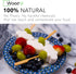 Wooden Bamboo Skewers Paddle Picks - 7" 100 Pcs Toothpicks For Appetizers - Cocktail Picks for Fruits, Kabab...