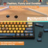 120 Key PBT Pudding Keycap Set ASA Profile with Transluscent PC Layer Dye-Sub Aboriginal Theme for 61/68/84/87/100/104Key TKL Cherry MX Gateron Ka...