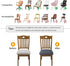Stretch Chair Seat Covers 6 PCS, Removable Washable Dining Chair Covers Anti-Dust Dining Room Seat Cushion Slipcovers (6, Gray)...