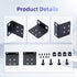 19" Rack Mount Kit for 17.3 inch Wide Switches, Compatible with Select Buffalo Tech, Dell, Cisco, D-Link, NETGEAR, Linksys and TRENDnet Products...
