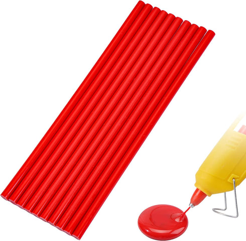 WWYICHEN 10 Pieces Mini Hot Glue Gun Sticks 7mm x 200mm Hot Melt Glue Sticks for DIY Art Craft, Red...