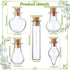 Patelai 50 Pcs Mini Glass Bottles Jars with Cork Stoppers Tiny Cork Glass Bottles Small Wishing Message Jars DIY Decor for Winter Christmas Party ...