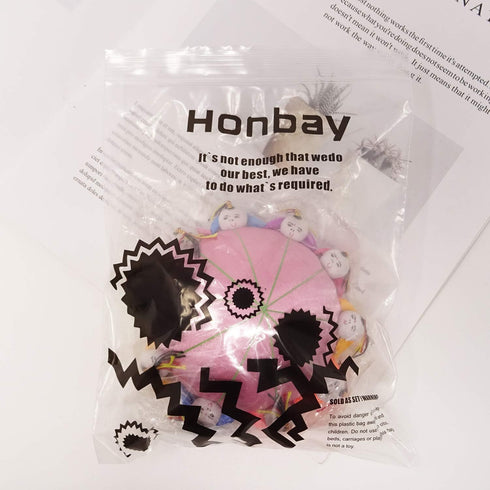 Honbay Handmade Product Chinese Traditional Style Needle Pin Cushion with 10 Kids (Pink)...