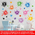 Colorful Inspirational Quotes Wall Decals Watercolor Paint Wall Decals Ink Splatter Splotches Wall Stickers Motivational Lettering Positive Saying...