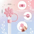 Compatible with Stanley Cup Accessories, 3PCS Hot Pink Straw Toppers for Stanley Cup Straw Cover Cap, 2PCS Cute Letter Charms for Stanley 30&40 Oz...