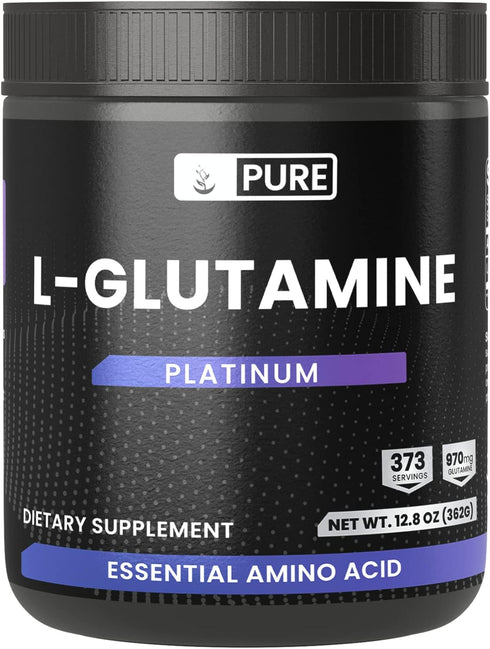 Pure Original Ingredients L-Glutamine Powder, (12 oz), Natural Amino Acid, Flavorless, Always Pure...