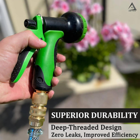 Heavy Duty Water Hose Quick Connect Fittings (Premium Brass for Superior Durability), Quick Release Hose Connector, Fit for 3/4" Gardening Hoses, ...