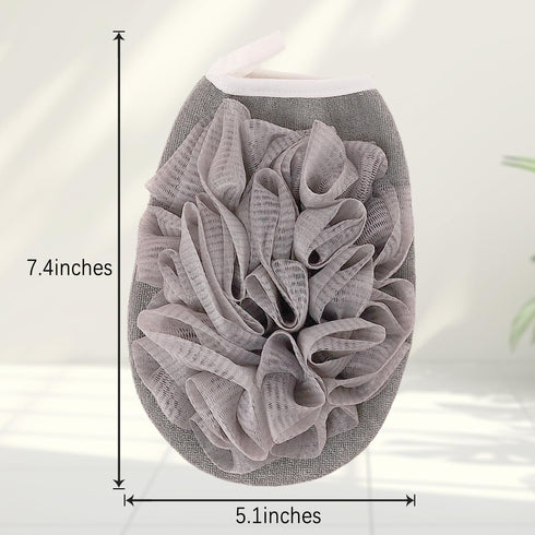 Bath Loofah Sponge,Deep Exfoliating Glove for Shower, Body Scrubber Double-Sided Exfoliating Mitt?Soft Mesh Flower Loofah Sponge Ball Brush Scrub ...