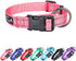 EXCELLENT ELITE SPANKER Reflective Dog Collar Classic Breathable Nylon Adjustable Pet Collar with Quick Release Buckle for Boy Girl Male Female Pu...