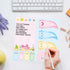 Axolotl Sticky Notes Set - Cute Animal Mexican Walking Fish Shape Sticky Note Pads to Do List Notepad Writing Memo Pads for Gift School Office Sup...
