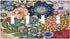 Boho Floral Bright 4 Gang Light Switch Cover Quad Toggle Wall Plate Decorative Electrical Faceplate Standard Size for Bathrooms Bedroom Kitchen Ho...