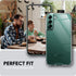 KIOMY Case for Samsung Galaxy S22 5G Shockproof Bumper Protective Cover with Airbags Corners Hybrid Design Hard PC Back with Flexible TPU Frame Cl...