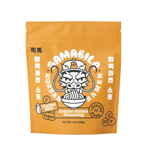 SAMABILA Chicken Instant Ramen Seasoning Powder - Gluten Free - Vegan - Mild - Premium Instant Noodle Soup Powder - 5 oz...