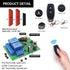 DieseRC DC 12V 24V 30V Secure Remote Control Switch Universal Wireless 433Mhz rf 10A Relay Receiver Board with 2 Transmitter Key fobs for Motor Li...