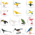 ONEST 13 Pieces Mini Bird Figurines Playset Hand Painted Tiny Birds Realistic Detailed Resin Bird Figures Toys Small Bird Figurines for Kids Adult...