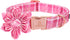 Lionheart Glory Dog Collar, Pink Dog Collar with Flower, Cute Floral Pattern Pet Collar Adjustable Dog Collar for Large Dogs...
