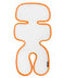 Manito Breath Original 3D Mesh Seat Pad/Cushion/Liner for Stroller and Car Seat, Orange, One Size...