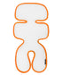 Manito Breath Original 3D Mesh Seat Pad/Cushion/Liner for Stroller and Car Seat, Orange, One Size...