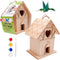 DIY Wooden Birdhouse Painting Kit for Kids, Bird House to Paint Set,Wood Arts and Crafts for Children,Ages 3-12 Build Your Own Bird Houses Set,Inc...